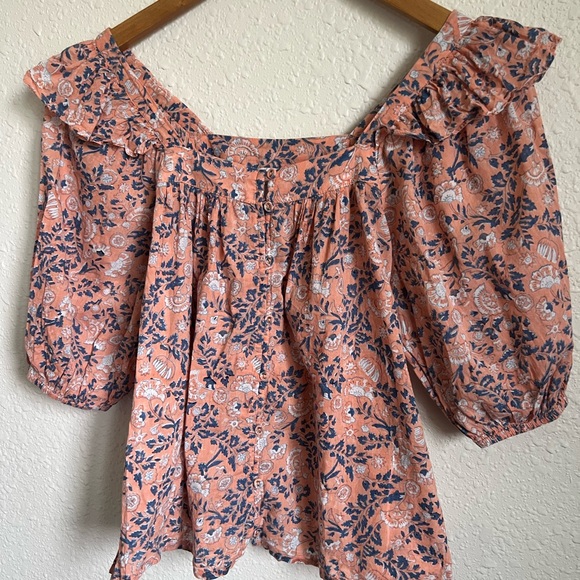 Cleobella Mariana Blouse Positano Floral Size XS - Picture 7 of 11